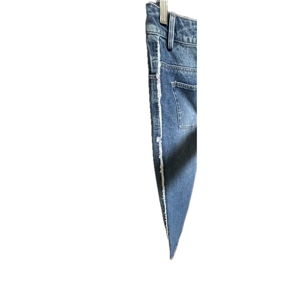 Johanna Ortiz Adventurist Frayed Blue Jeans Indigo Size 8 - Picture 6 of 10